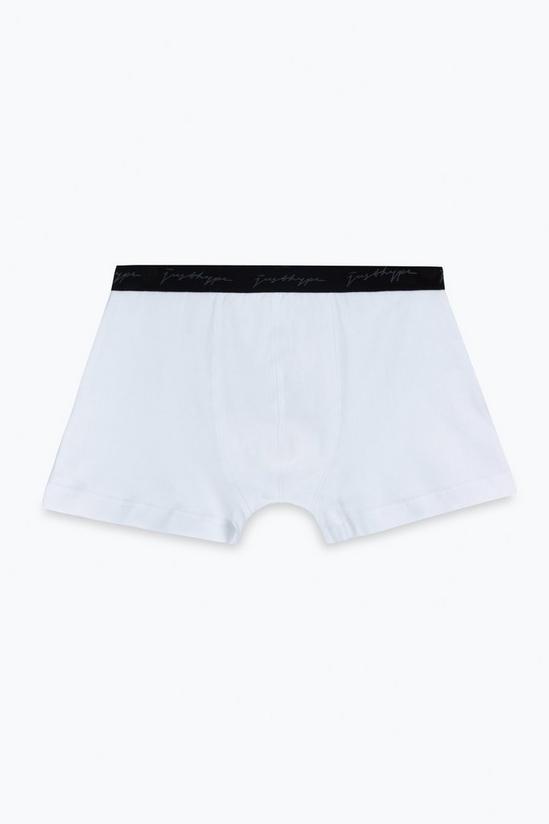 Hype 3 Pack White Trunk Boxers 3
