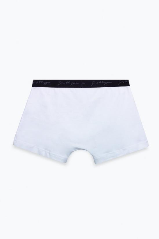 Hype 3 Pack White Trunk Boxers 4