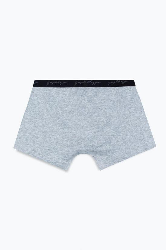 Hype 3 Pack Grey Trunk Boxers 4