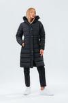 Hype Longline Padded Coat With Fur thumbnail 1