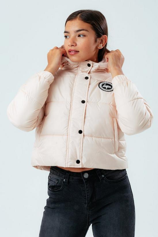 Hype Pale Cropped Puffer Jacket 1