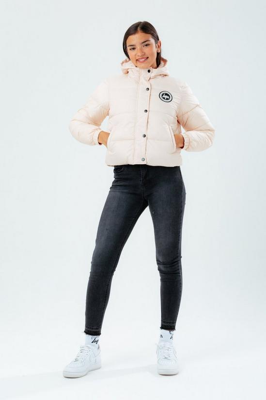 Hype Pale Cropped Puffer Jacket 2