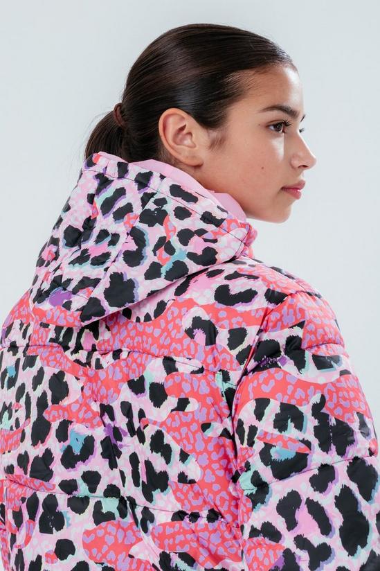 Hype Leopard Camo Cropped Puffer Jacket 5