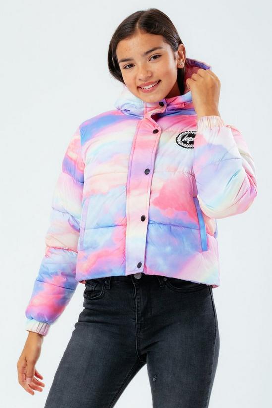 Hype Double Rainbow Cropped Puffer Jacket 1