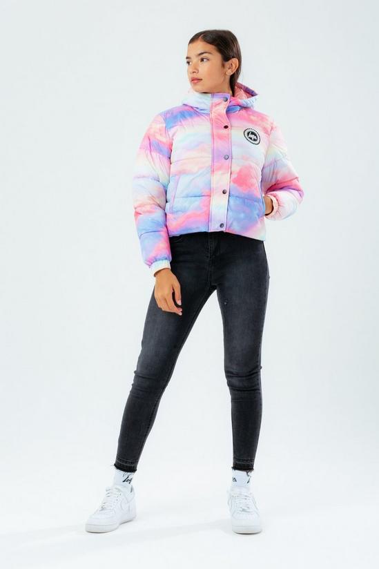 Hype Double Rainbow Cropped Puffer Jacket 2