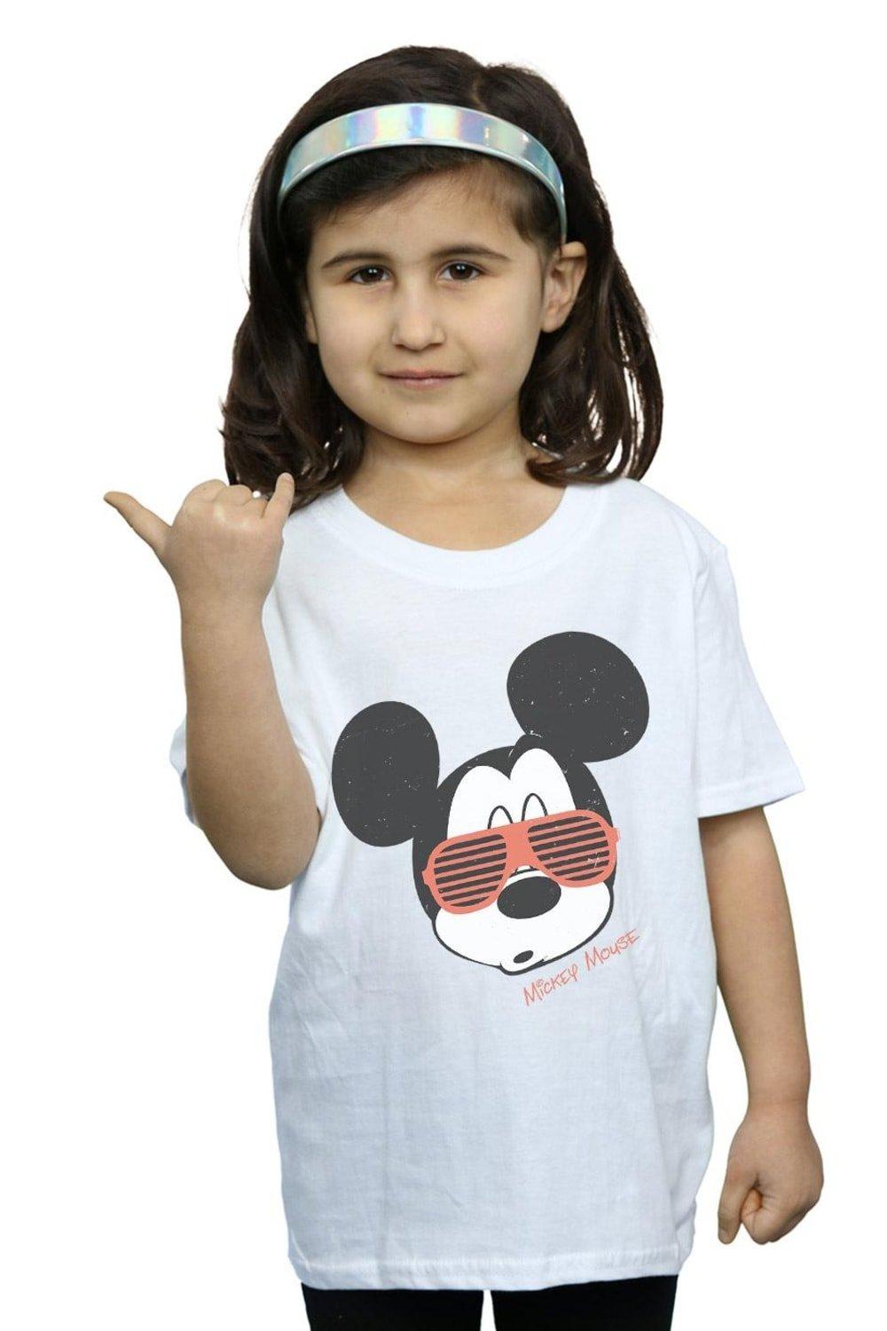 Mickey Mouse Sunglasses Cotton T-Shirt
