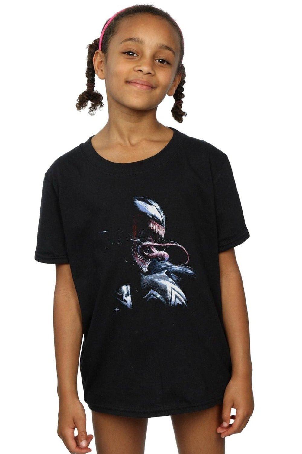 Venom Painting Cotton T-Shirt