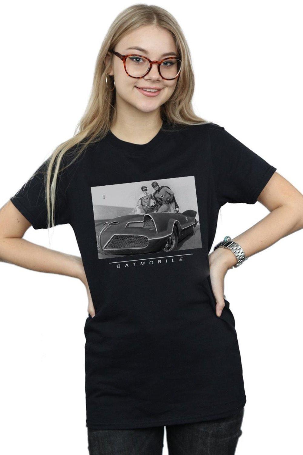 Batman TV Series Batmobile Cotton Boyfriend T-Shirt