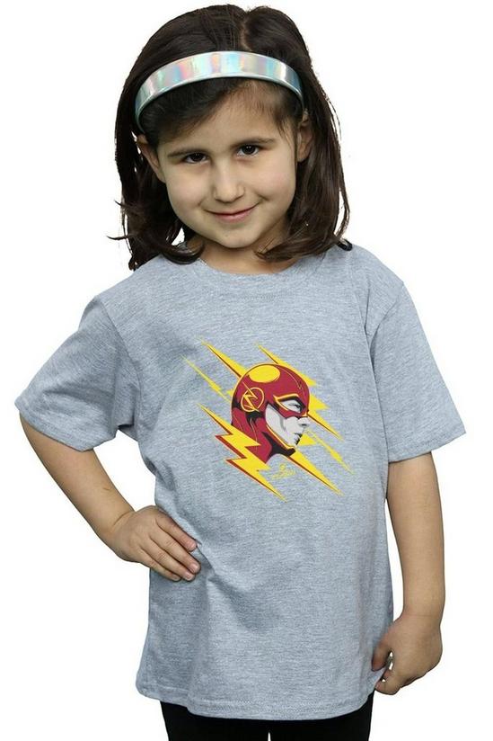 DC Comics The Flash Lightning Portrait Cotton T-Shirt 3