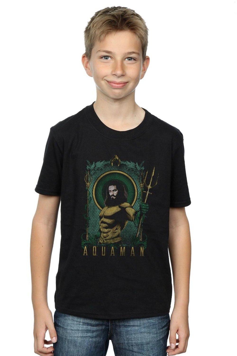 Aquaman Framed Trident T-Shirt