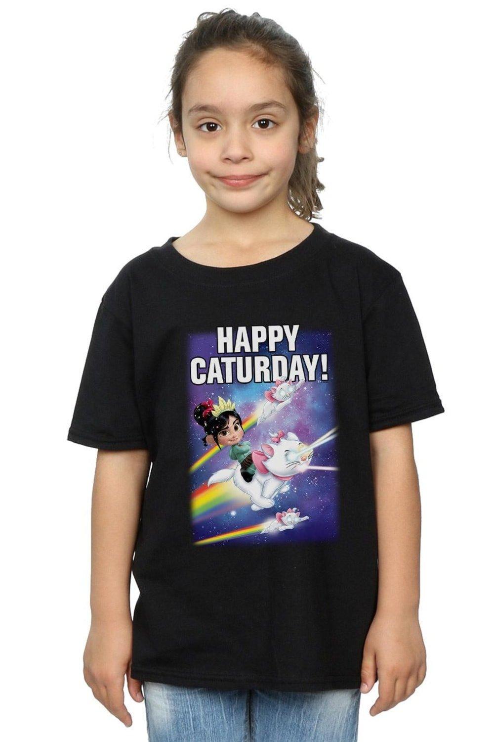 Wreck It Ralph Happy Caturday Cotton T-Shirt