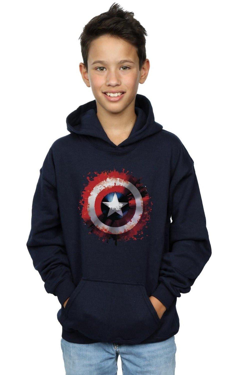 Avengers Captain America Art Shield Hoodie