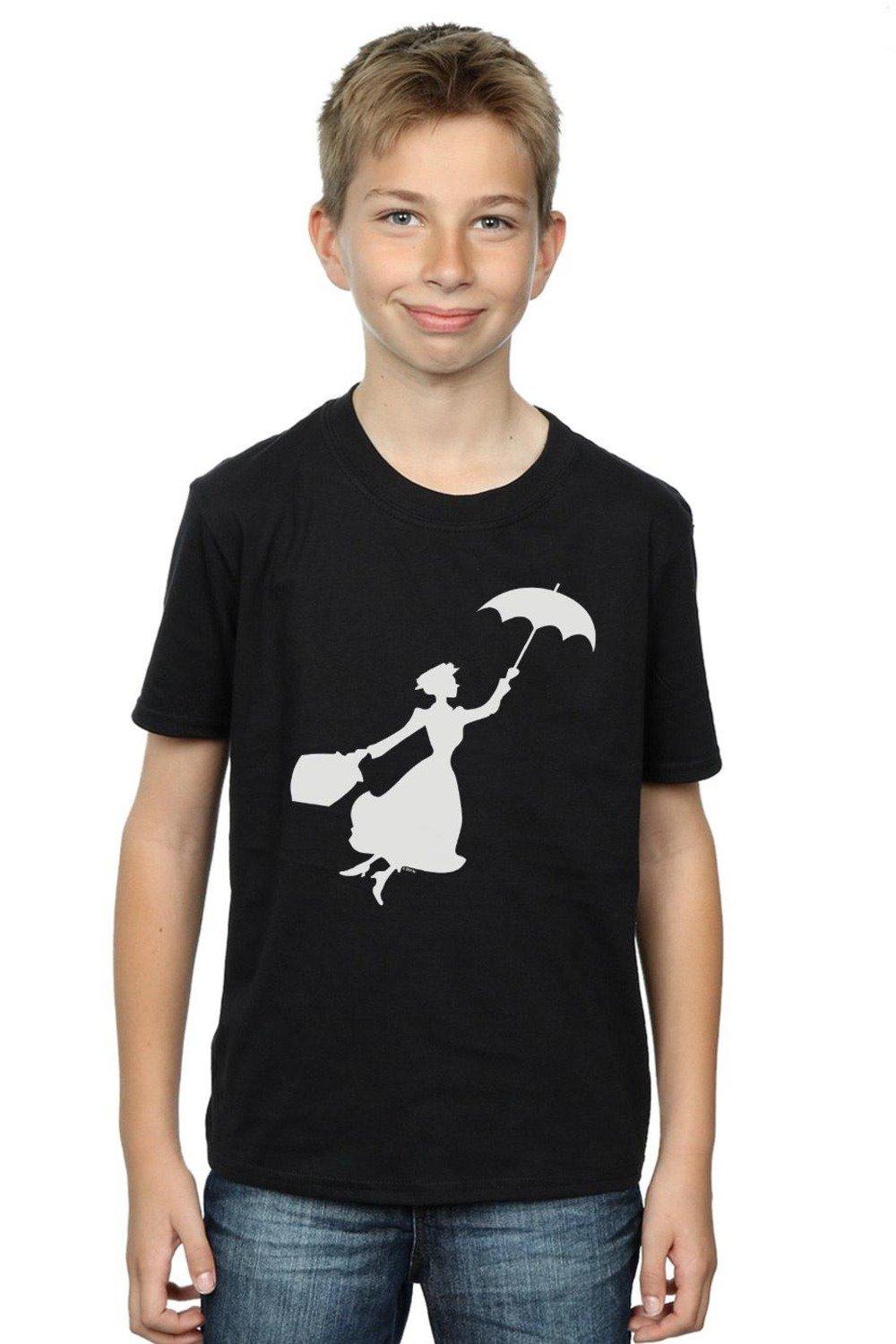 Mary Poppins Flying Silhouette T-Shirt
