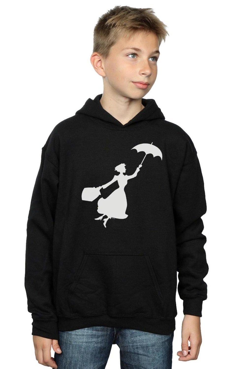 Mary Poppins Flying Silhouette Hoodie