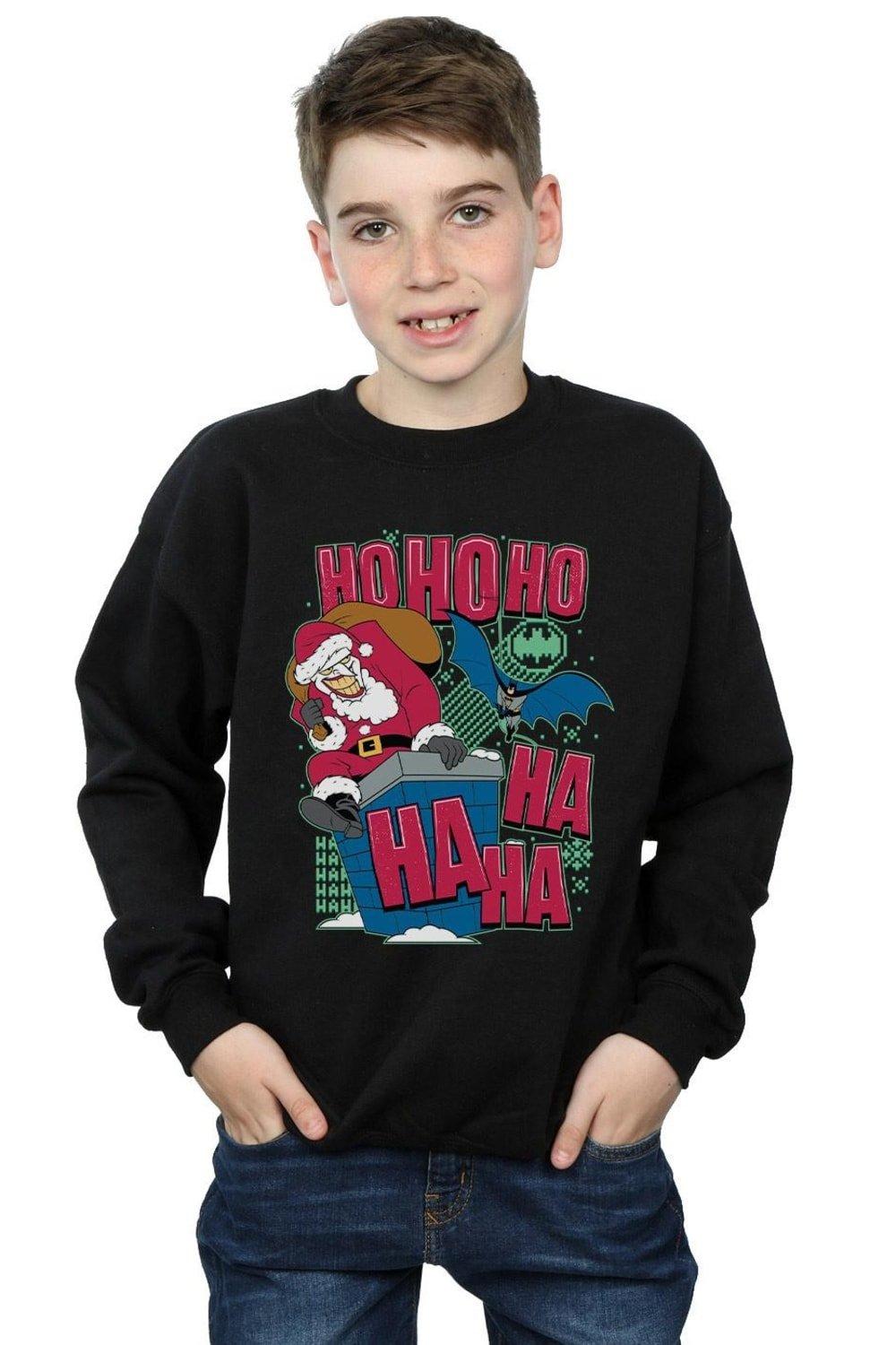 Batman And Joker Ha Ha Ha Ho Ho Ho Sweatshirt
