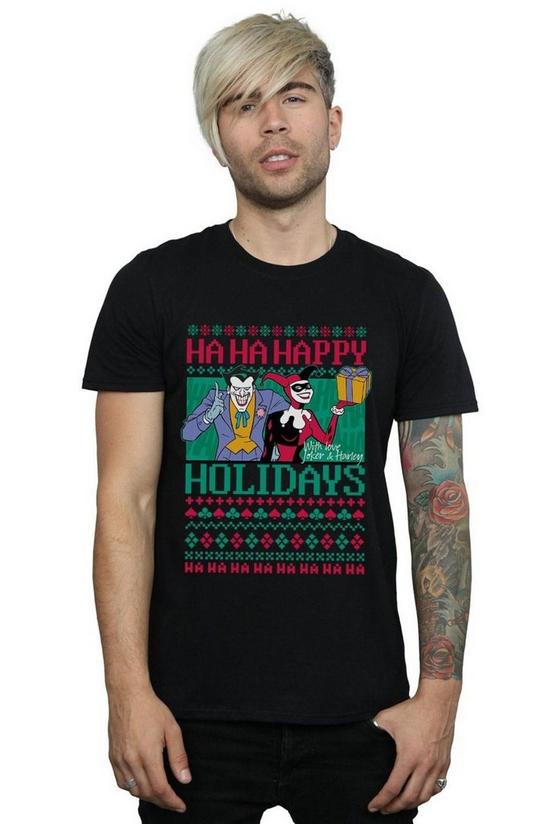DC Comics Joker And Harley Quinn Ha Ha Happy Holidays T-Shirt 1