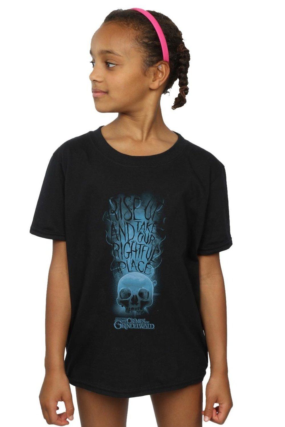 The Crimes Of Grindelwald Skull Smoke Cotton T-Shirt