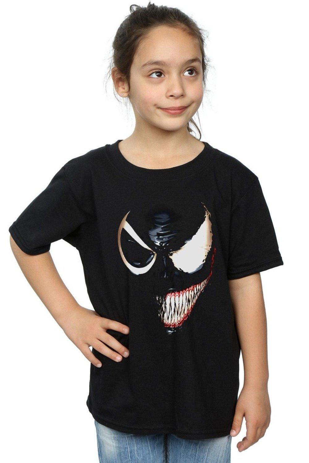 Venom Split Face Cotton T-Shirt