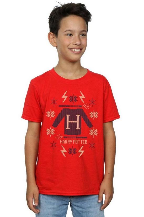Harry Potter Christmas Knit T-Shirt 1