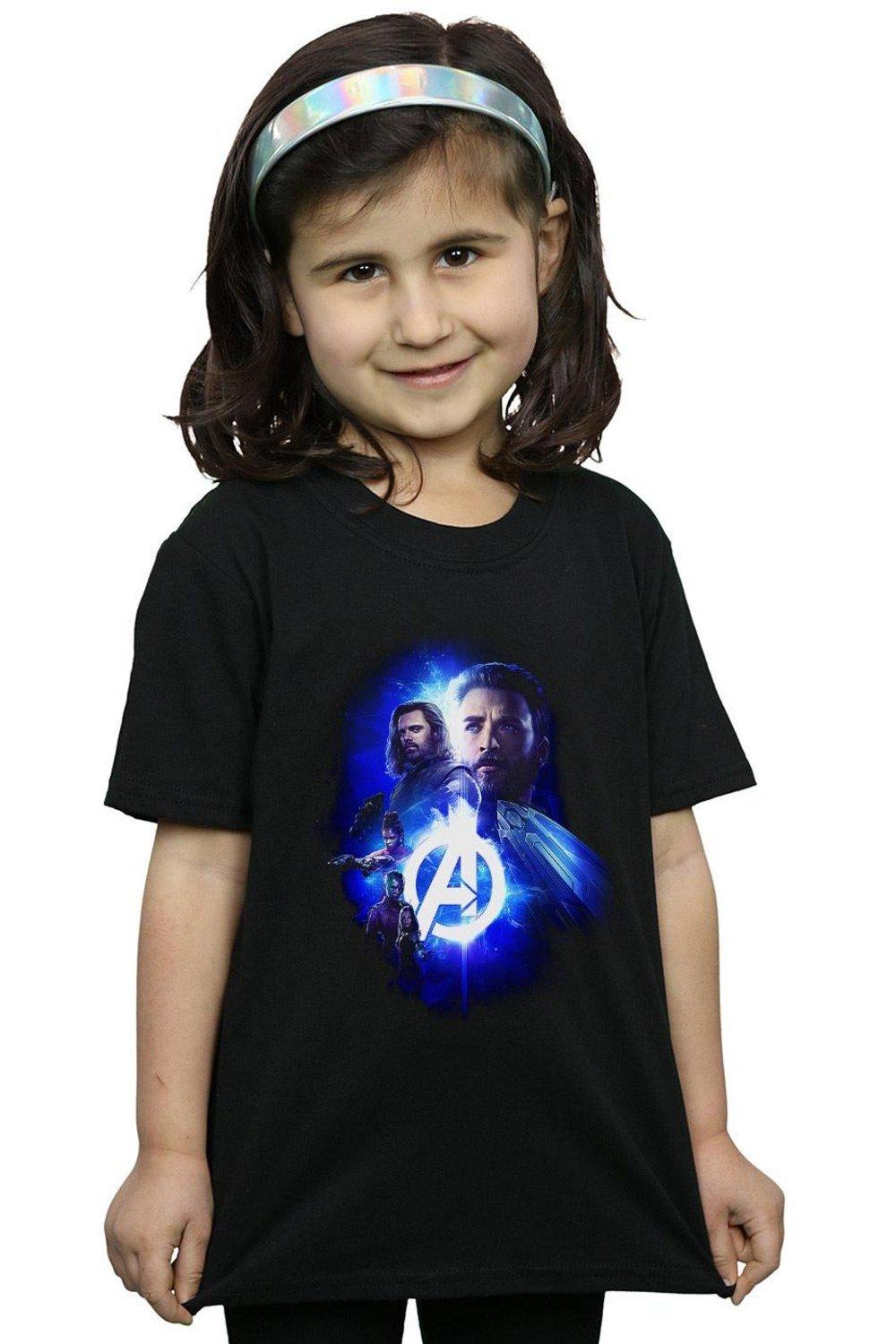 Avengers Infinity War Cap Bucky Team Up Cotton T-Shirt