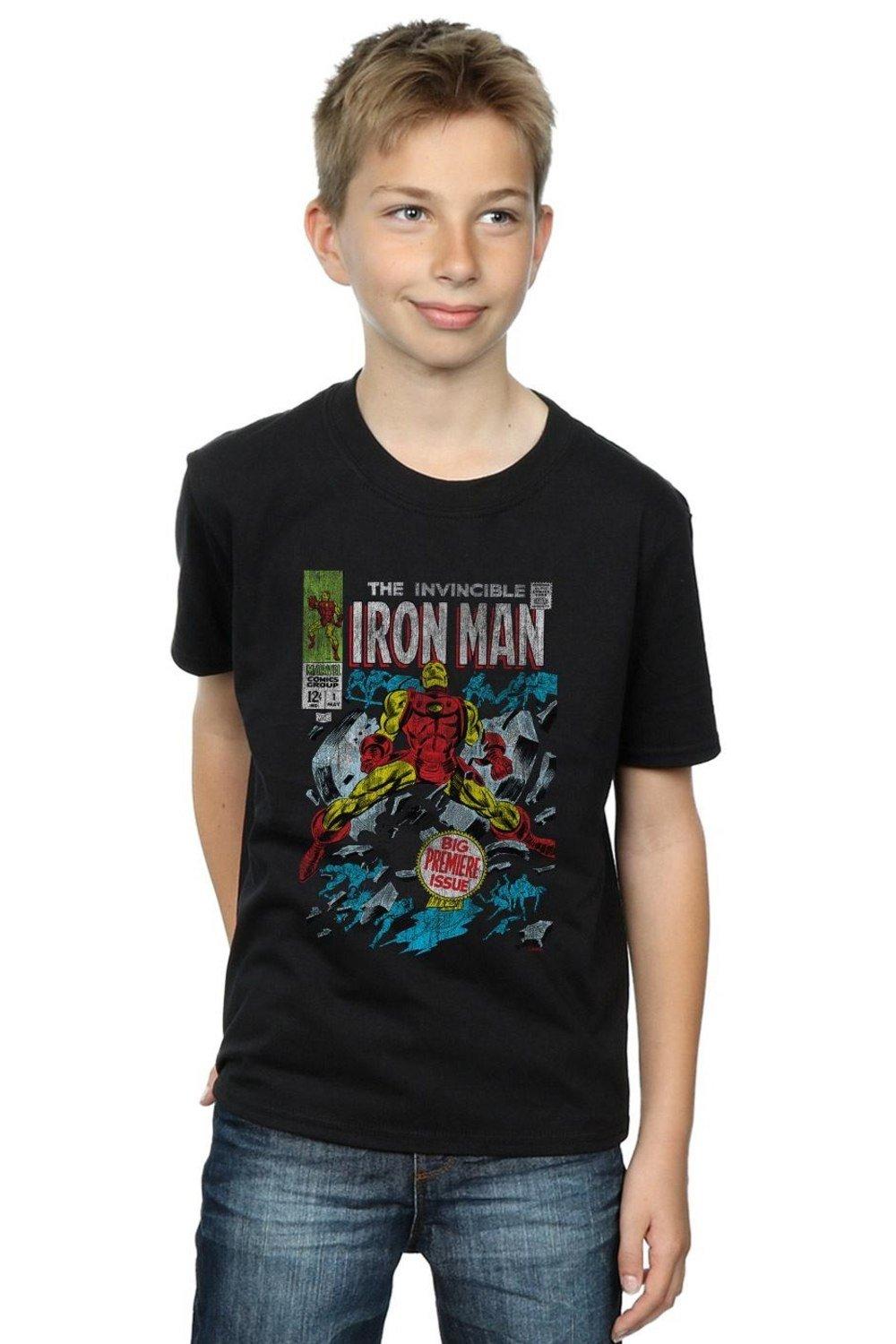 Invincible Iron Man Distressed Issue One T-Shirt