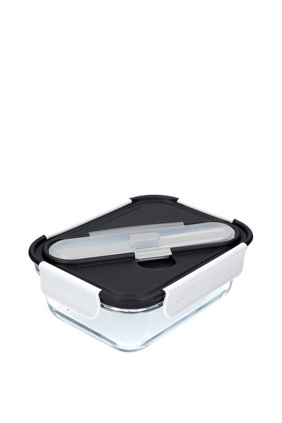 BUILT New York Professional Glass 900ml Lunch Box with Cutlery 3