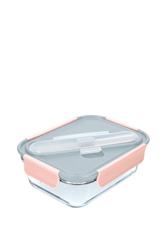BUILT New York Mindful Glass 900ml Lunch Box with Cutlery 3