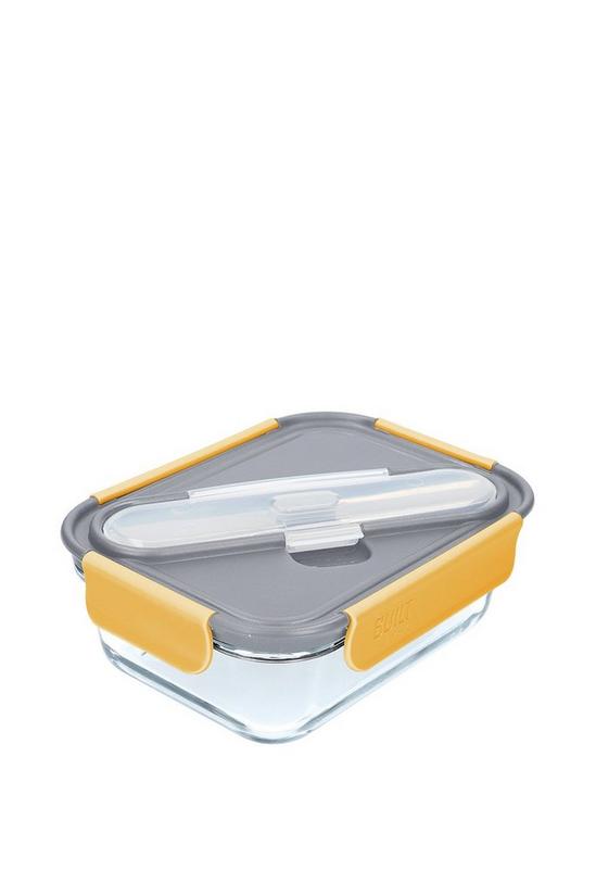 BUILT New York Stylist Glass 900ml Lunch Box with Cutlery 3