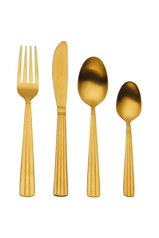 Mikasa Gold-Coloured Cutlery Set in Gift Box, Stainless Steel, 16 Pieces (Service for 4) 3