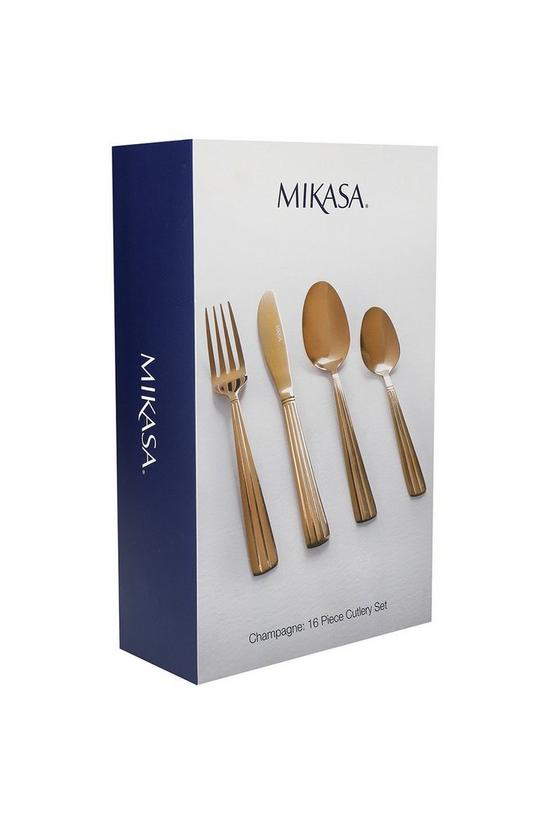 Mikasa Gold-Coloured Cutlery Set in Gift Box, Stainless Steel, 16 Pieces (Service for 4) 4