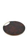Artesa Mango Wood Round Serving Platter with Tortoiseshell Resin Finish thumbnail 1