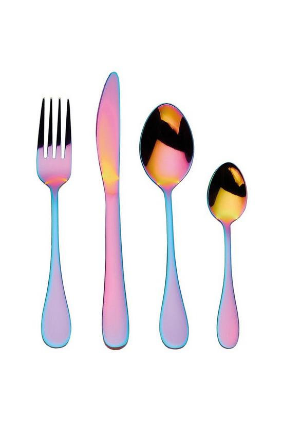 Mikasa Iridescent Cutlery Set in Gift Box, Stainless Steel, 16 Pieces (Service for 4) 3
