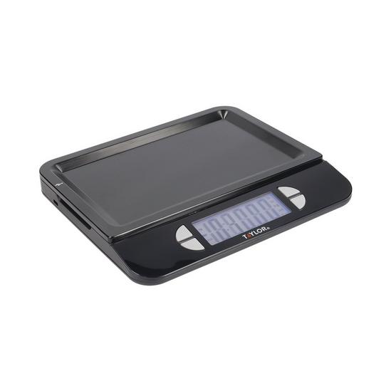 Taylor Accurate USB-Rechargeable Kitchen Scales with Tare Function in Gift Box, Stainless Steel 1