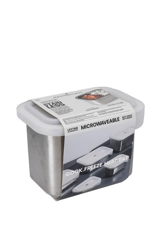 MasterClass All-in-One 1000ml Stainless Steel Container with Lid, Microwave Safe 3