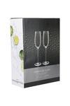 BarCraft Set of 2 Handmade Ribbed Champagne Flutes in Gift Box thumbnail 4