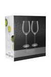BarCraft Set of 2 Large Ribbed Wine Glasses in Gift Box thumbnail 4