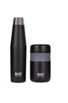 BUILT New York Apex Insulated Water Bottle & Food Flask Set, Black thumbnail 1