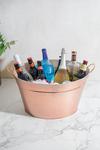 BarCraft Large Copper Champagne Bucket, Steel thumbnail 1