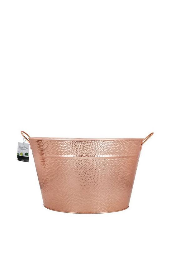 BarCraft Large Copper Champagne Bucket, Steel 3