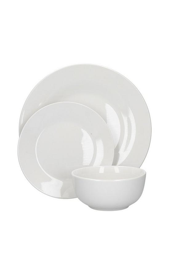 Mikasa Alexis Porcelain 12-Piece White Dinner Set 2