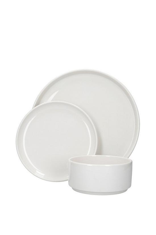 Mikasa Camberlie Porcelain 12-Piece White Dinner Set 4