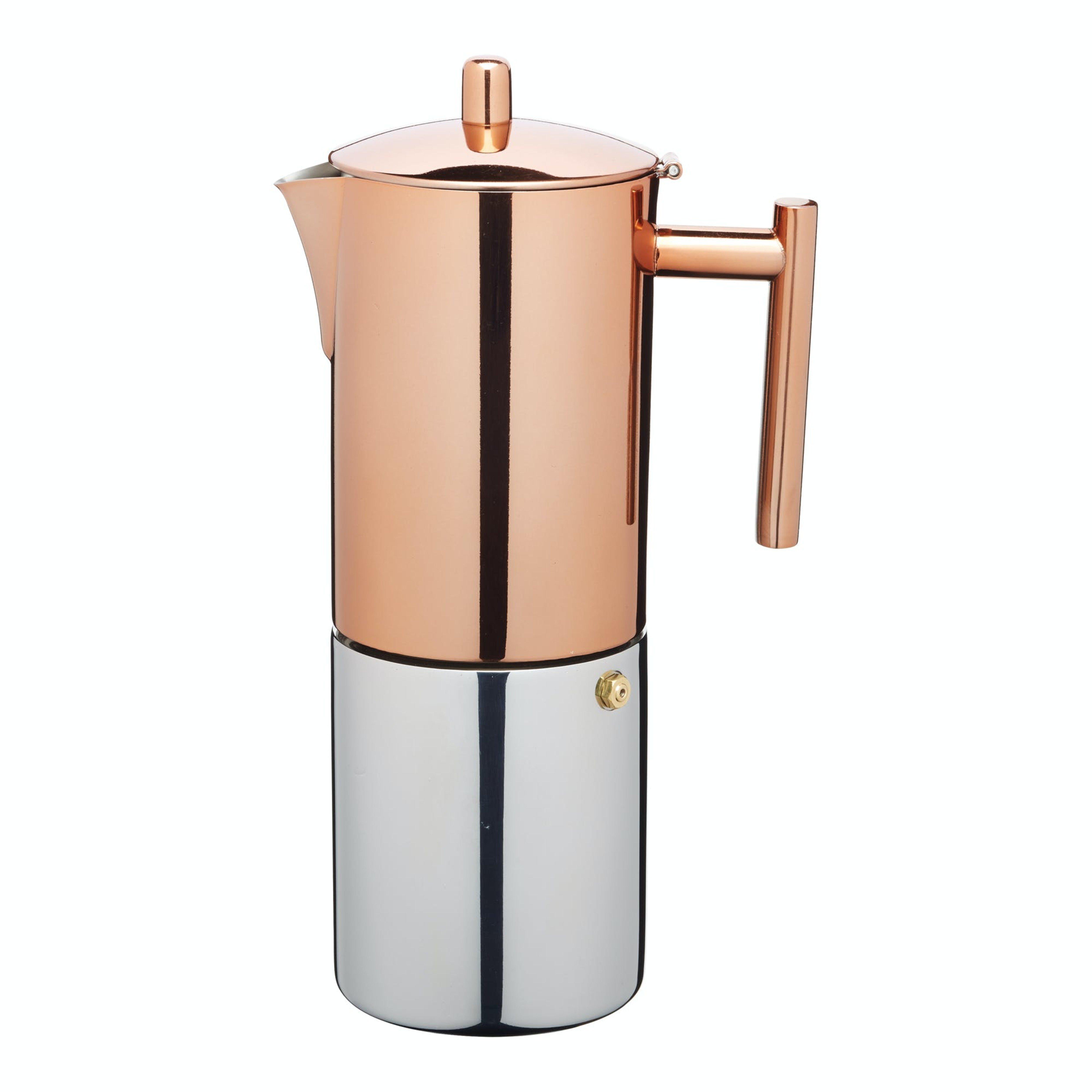 Copper Stovetop Espresso Maker - 10 cup, Gift Boxed