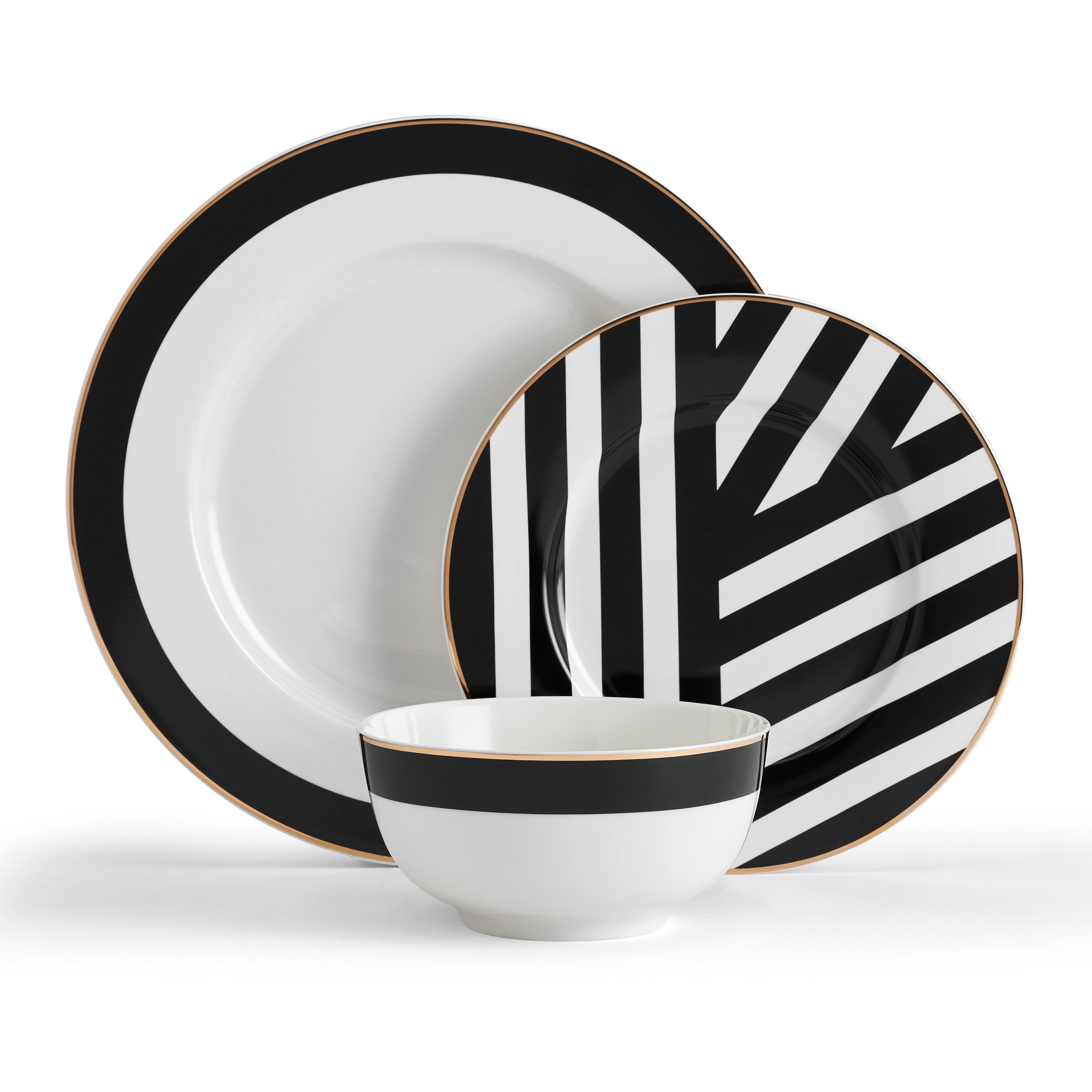 Luxe Deco 12-Piece China Dinner Set