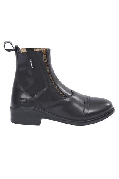 Evolution Double Zip Front Leather Paddock Boots