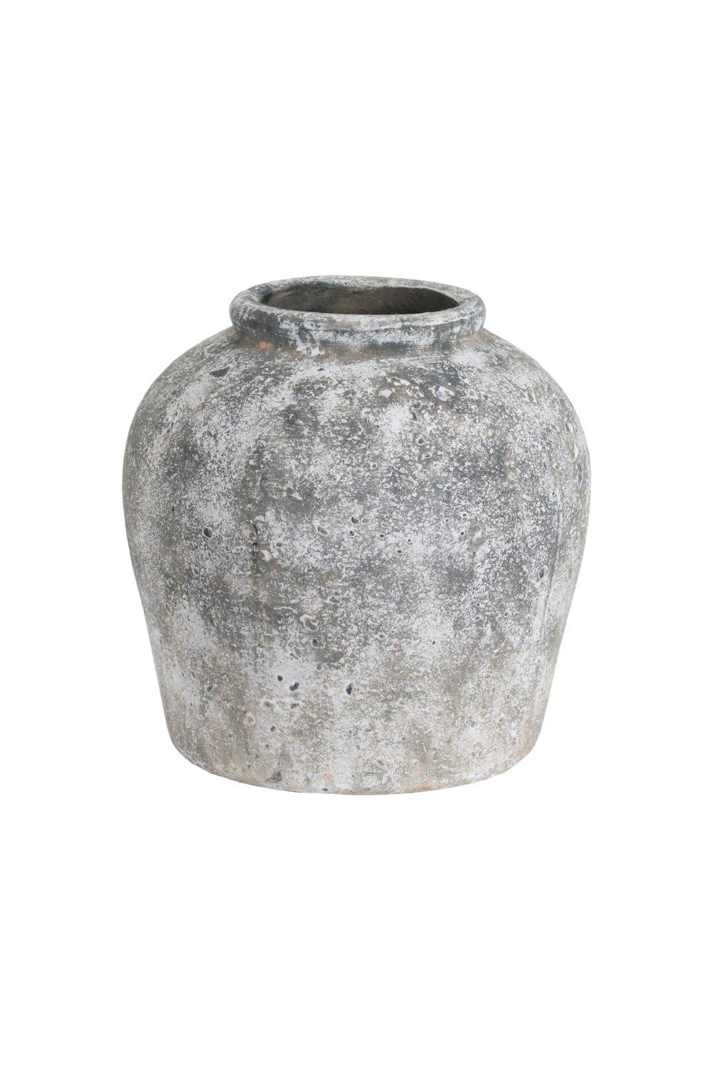 Aged Stone Ceramic Vase