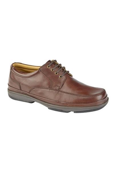 Leather Wide Fit 4 Eye Deluxe Casual Shoes
