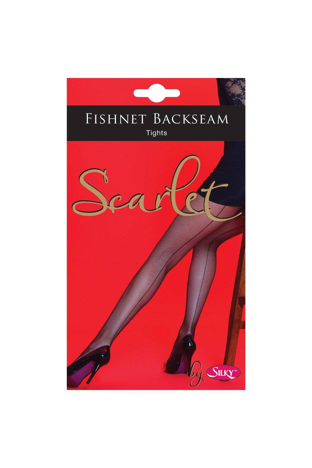 Scarlet Backseam Fishnet Tights (1 Pair)