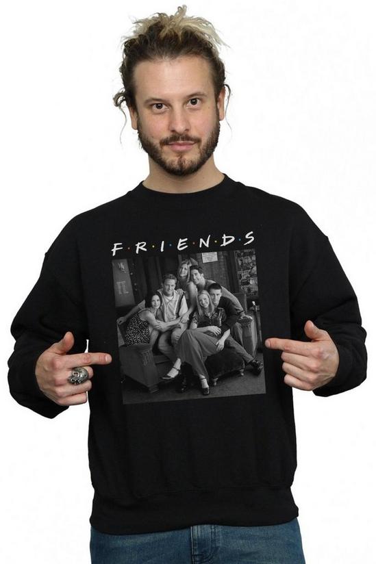 Friends Black And White Photo Sweatshirt 1