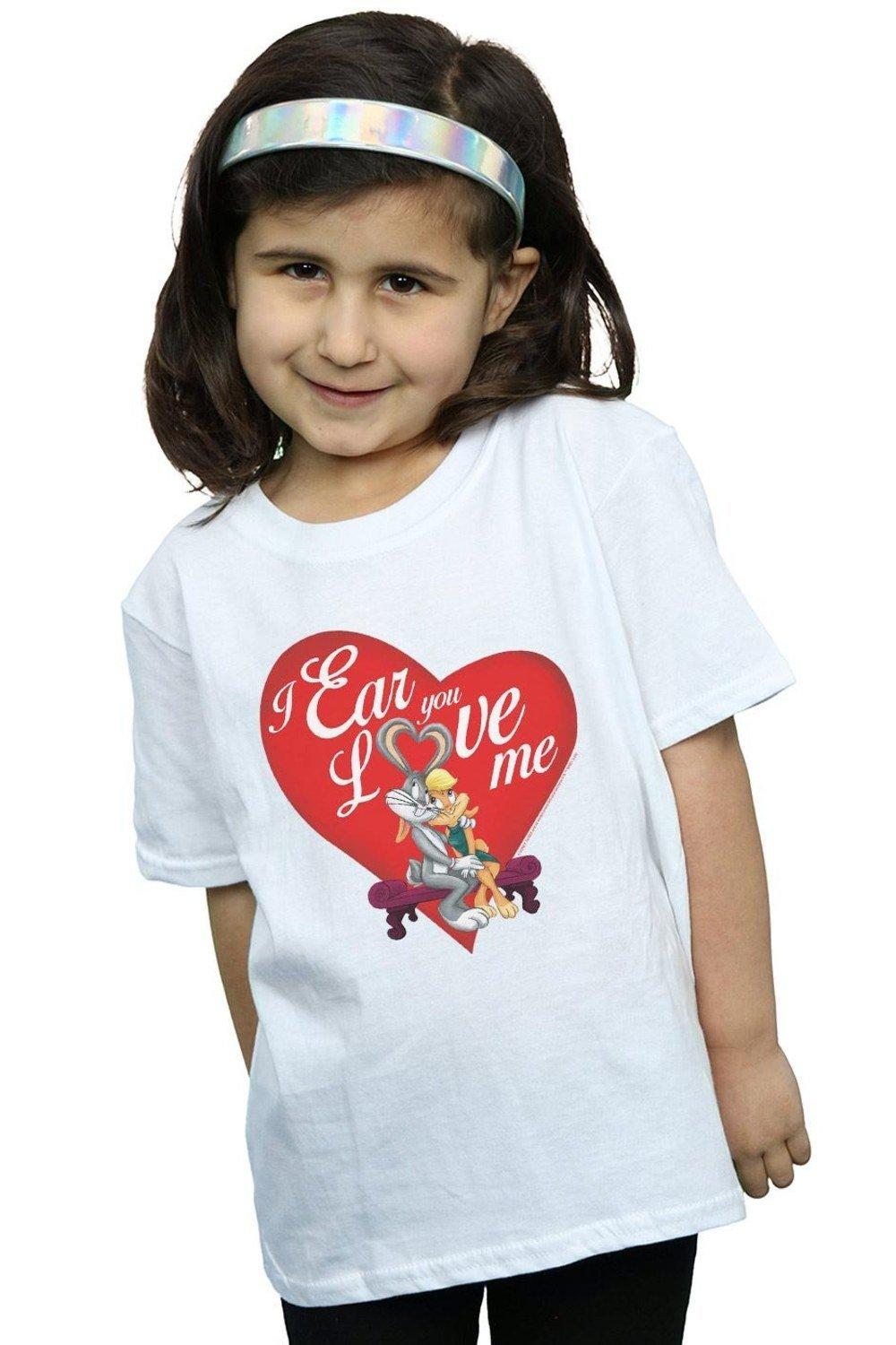 Bugs Bunny And Lola Valentine’s Day Love Me Cotton T-Shirt