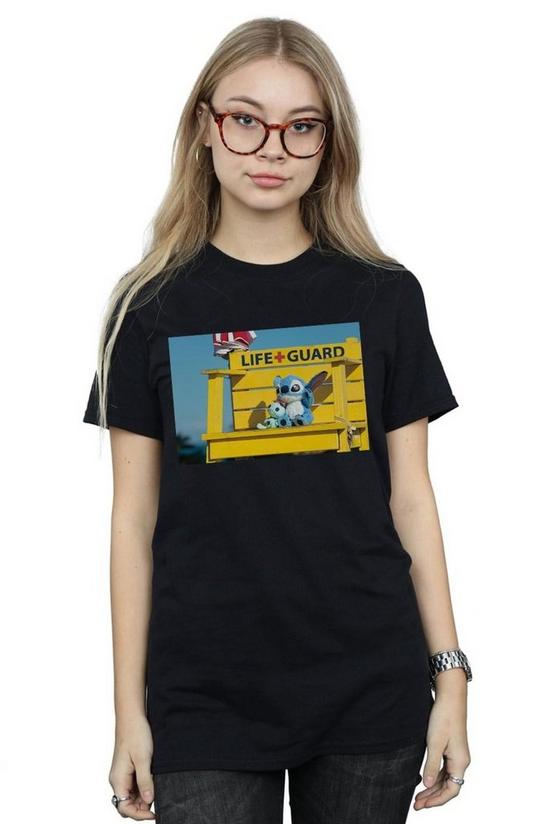 Disney Lilo And Stitch Life Guard Cotton Boyfriend T-Shirt 1